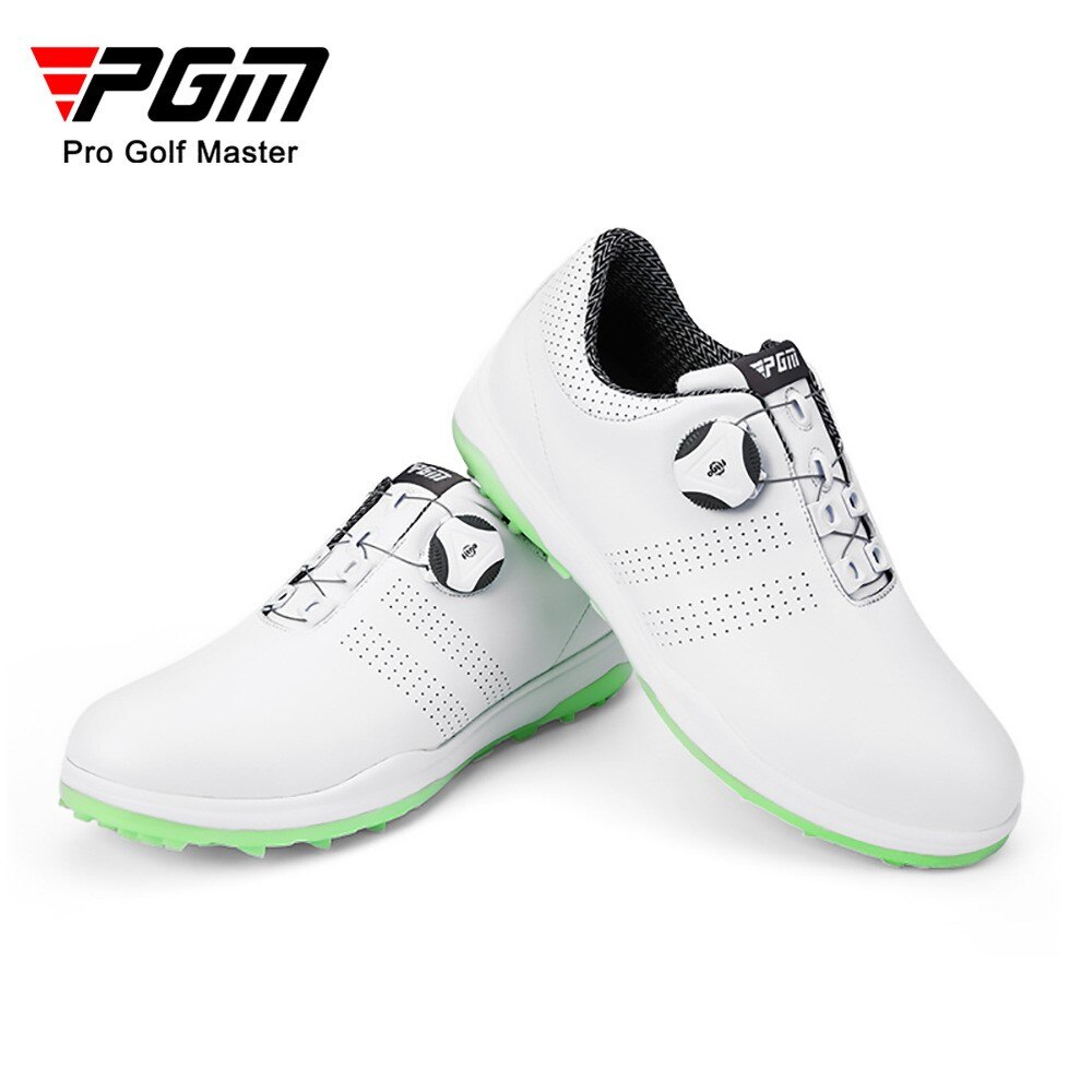PGM-여성 골프화, 스파이크리스 미끄럼 방지 방수 통기성, 빠른 레이싱, 초경량 캐주얼 스니커즈, 스포츠 레이디 신발